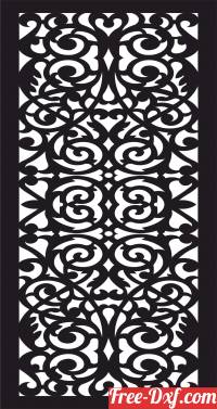 download decorative panel door screen wall pattern free ready for cut