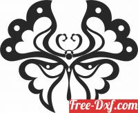 download Butterfly wall  decor free ready for cut