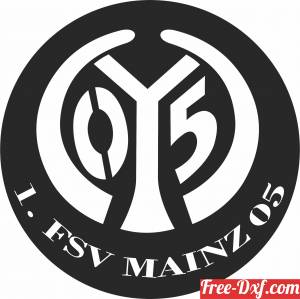 download fsv mainz 05 Logo football free ready for cut
