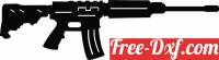 download Rifle Silhouette free ready for cut