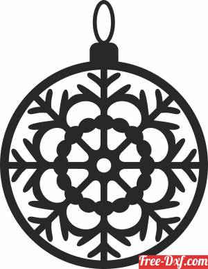 download christmas ornament free ready for cut