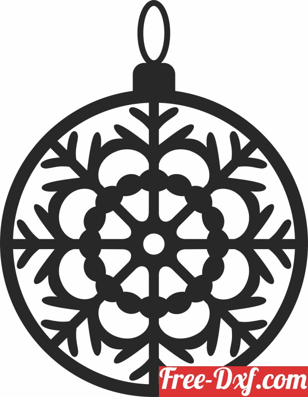 Download christmas ornament NRfD9 High quality free Dxf files, Sv