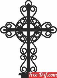 download cross wall sign free ready for cut