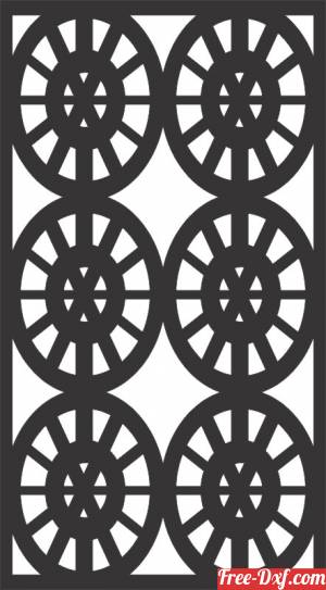 download wall screen decorative door pattern free ready for cut