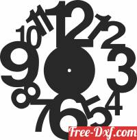 download wall clock decor free ready for cut