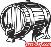 download wooden beer barrel clipart free ready for cut
