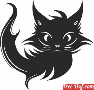 download Fish Cat Animal Silhouette free ready for cut