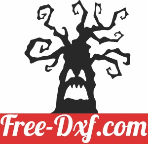scary halloween tree