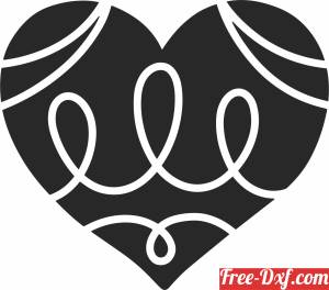 download Heart wall decor valentines free ready for cut