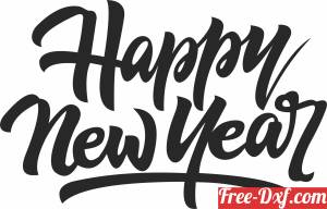 download Happy new year wall sign free ready for cut