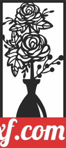 flowers roses vase clipart