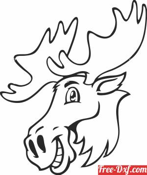 download moose head cliparts free ready for cut