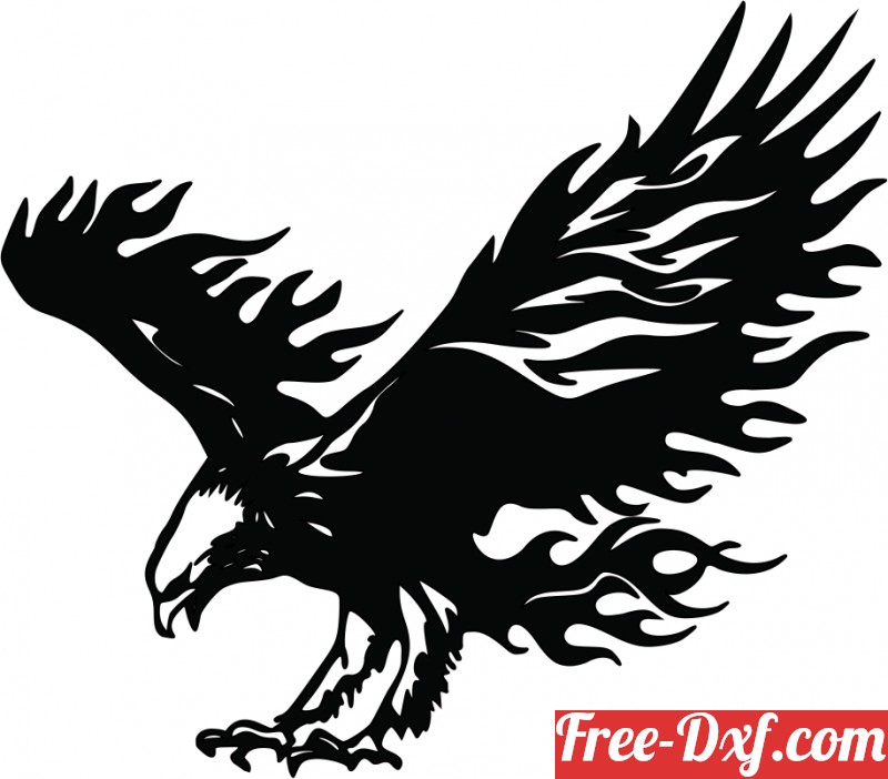 Download Flying Eagle sign O9kcp High quality free Dxf files, Svg