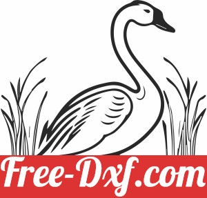 swan silhoutte clipart