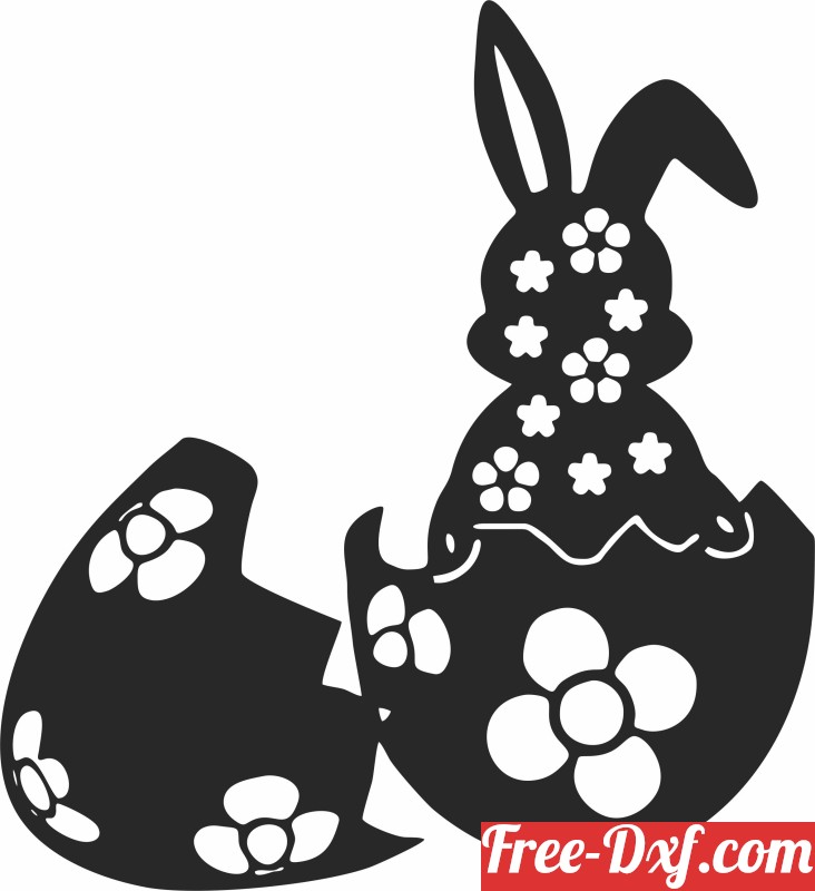 Download happy easter egg bunny wall art ONZ75 High quality free
