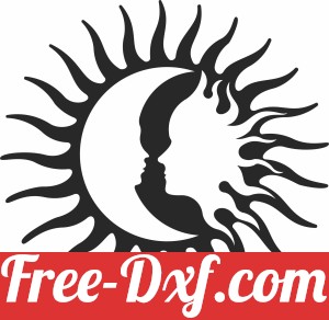 Sun Moon cliparts  wall decors