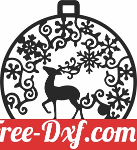 christmas deer ornament