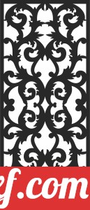 Decorative pattern screen door