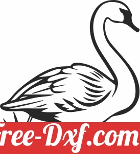 swan silhoutte clipart