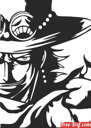 download portgas d ace one piece drawing cliparts free ready for cut