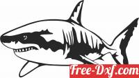 download shark wall decor fish clipart free ready for cut