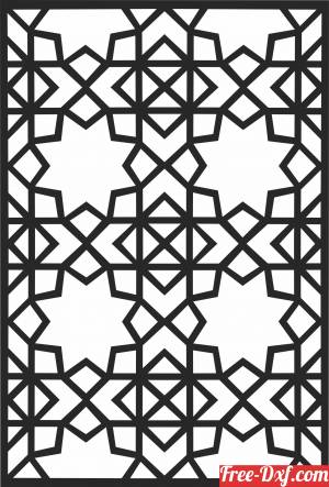 download pattern   Door  Decorative SCREEN free ready for cut