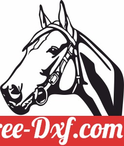 Horse face clipart