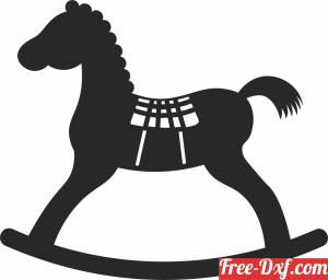 download rocking horse toy cliparts free ready for cut