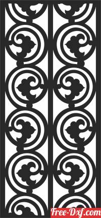 download pattern Screen DOOR decorative  SCREEN Pattern   Door free ready for cut