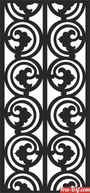 download pattern Screen DOOR decorative  SCREEN Pattern   Door free ready for cut