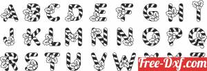 download christmas split letters clipart free ready for cut