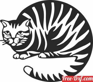 download cat wall art free ready for cut