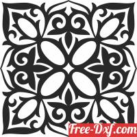 download mandala Pattern decor free ready for cut