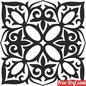 download mandala Pattern decor free ready for cut