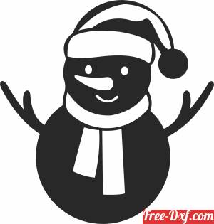 download snowman christmas clipart free ready for cut
