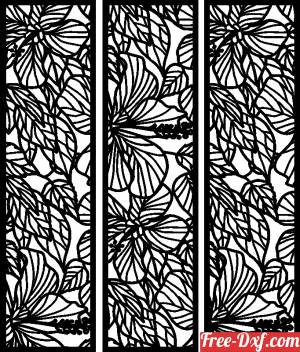 download decorative panels floral wall screen free ready for cut