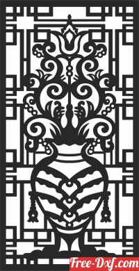 download Door DECORATIVE  Screen free ready for cut