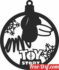 download toy story christmas ornament free ready for cut
