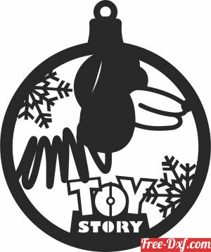 download toy story christmas ornament free ready for cut