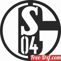 download FC Schalke 04  Logo football free ready for cut