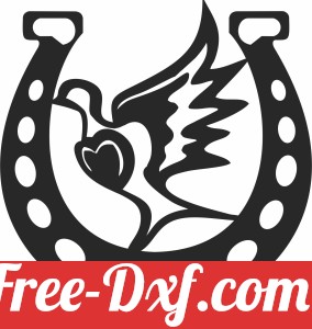 Horse Shoe with bird