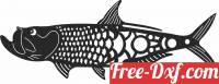 download fish art vector free ready for cut
