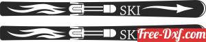 download pair ski poles free ready for cut