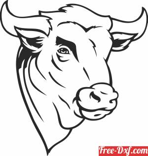 download cow head wall cliparts free ready for cut
