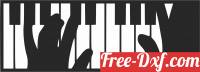 download Piano wall decor free ready for cut