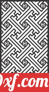 decorative panel wall separator door pattern