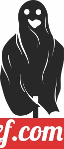 Scary halloween ghost silhouette