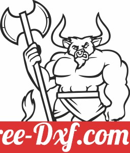Nordic vikings bull fighter