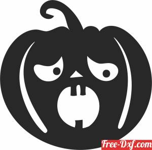 download pumpkin halloween art free ready for cut