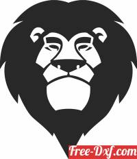 download Lion head cartoon sign free ready for cut
